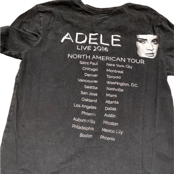 Nike Adele 2016 black concert T-shirt size small - Picture 3 of 6